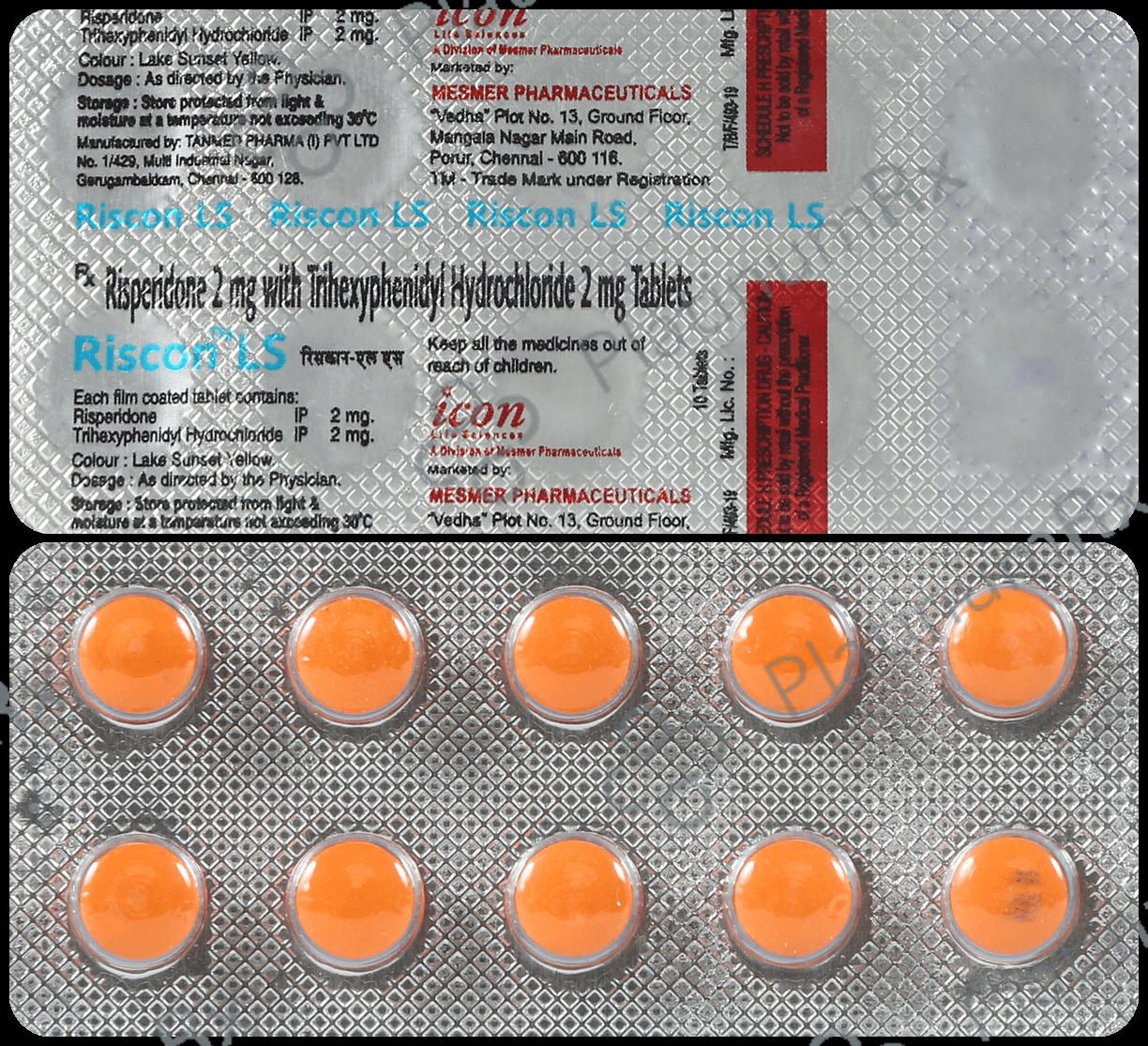 Riscon LS 2/2mg Tablet 10s