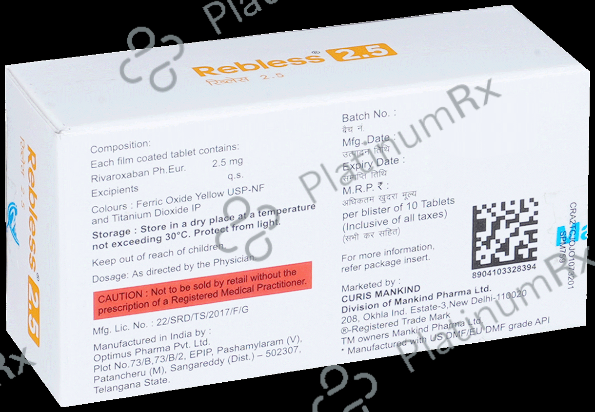 Rebless 2.5mg Tablet 10 tablets