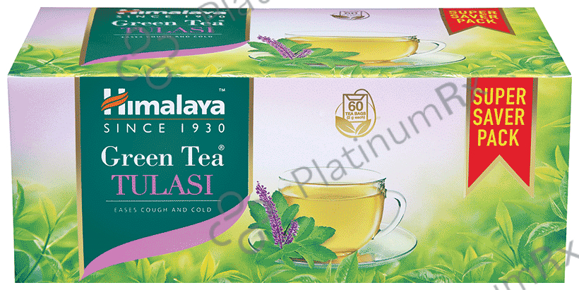 Himalaya Green Tea Sachet (2gm Each) Tulasi 60 Sachets