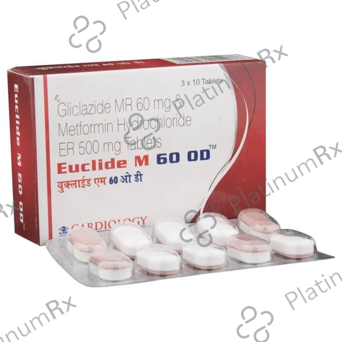 Euclide M 60 OD 60/500mg Tablet ER 10s