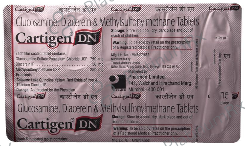 Cartigen DN 50/750/250mg Tablet 10s