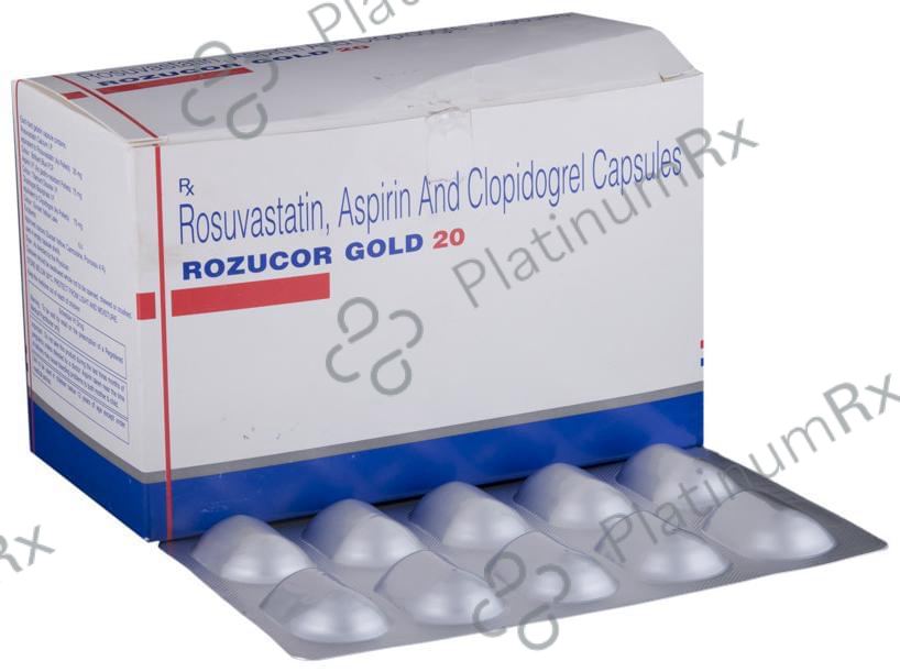Rozucor Gold 20/75/75mg Capsule 10s