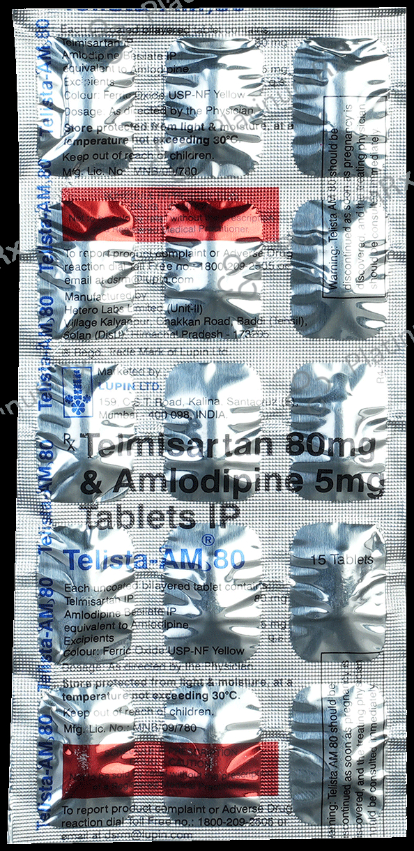 Telista AM 5/80mg Tablet 15s
