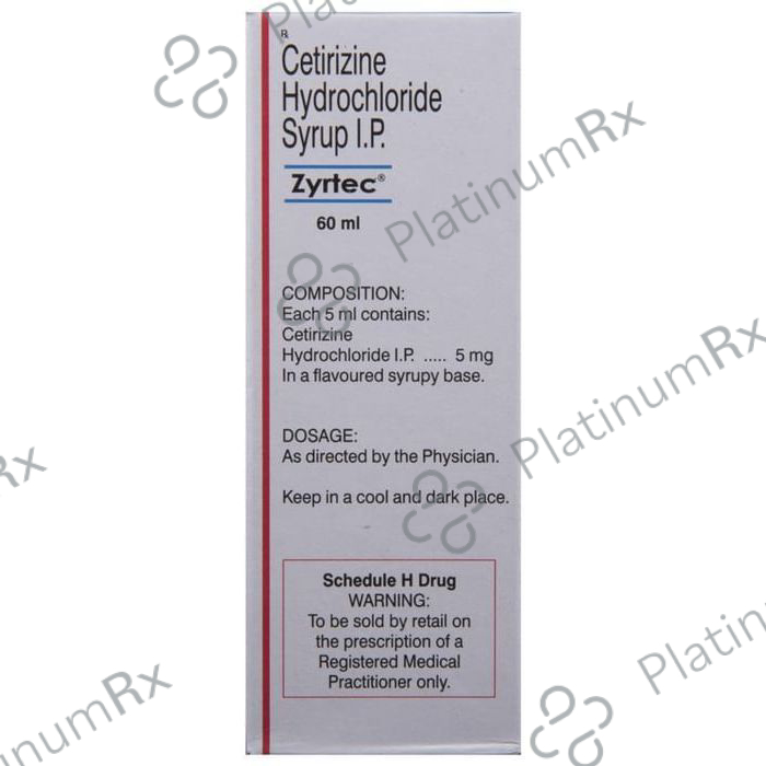 Zyrtec 5mg Syrup 60ml