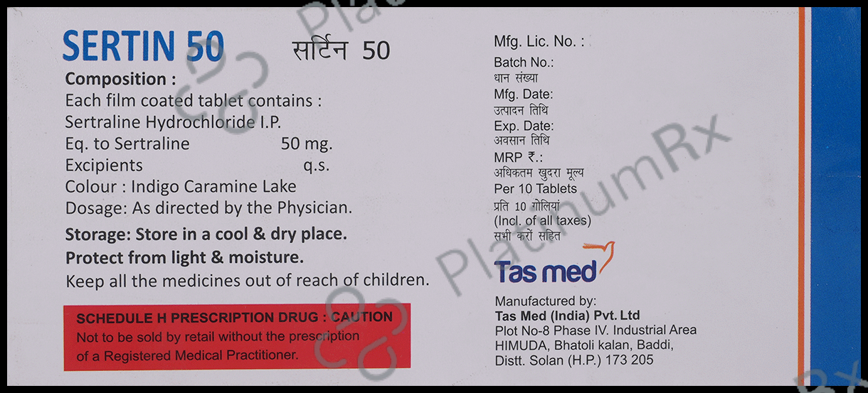 Sertin 50 Tablet