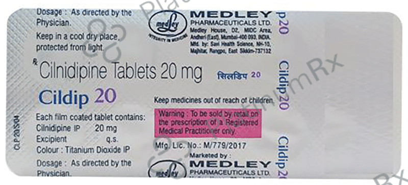 Cildip 20mg Tablet 10s