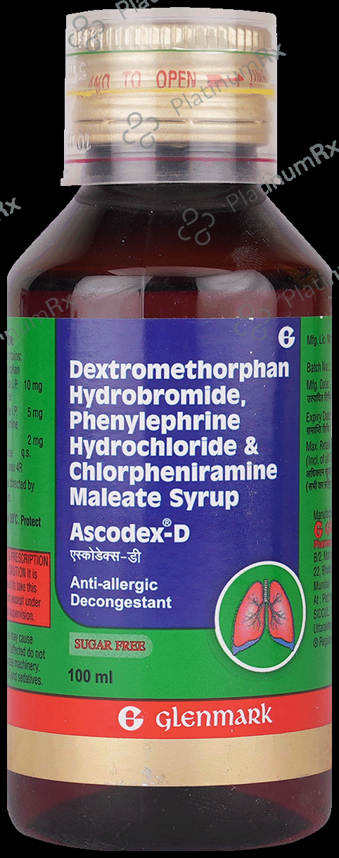 Ascodex D 2/10/5mg Syrup 100ml