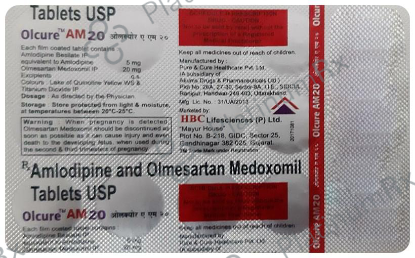 Olcure AM 20 20/5mg Tablet 15s