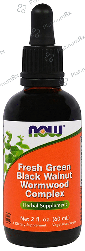 Now Fresh Green Black Walnut Wormwood Complex (60ml Each)