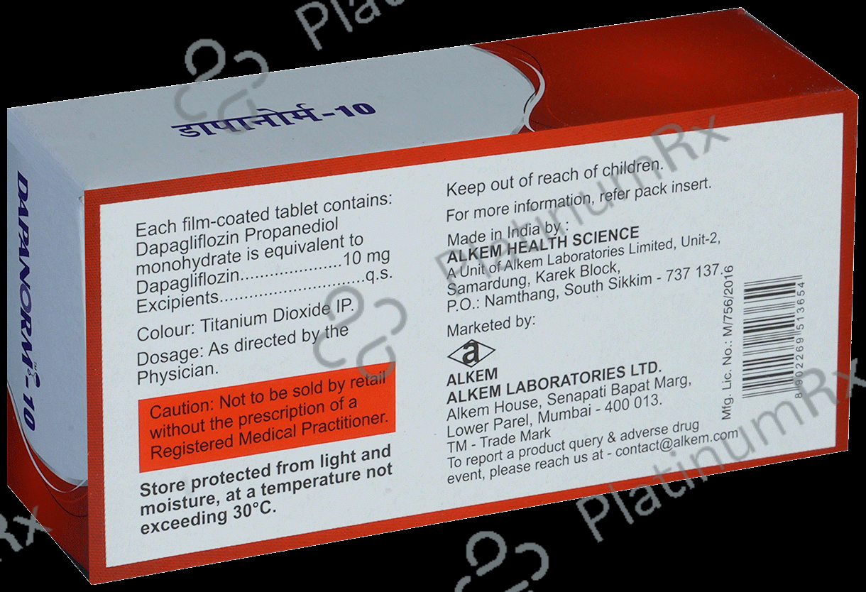 Dapanorm 10mg Tablet 10s