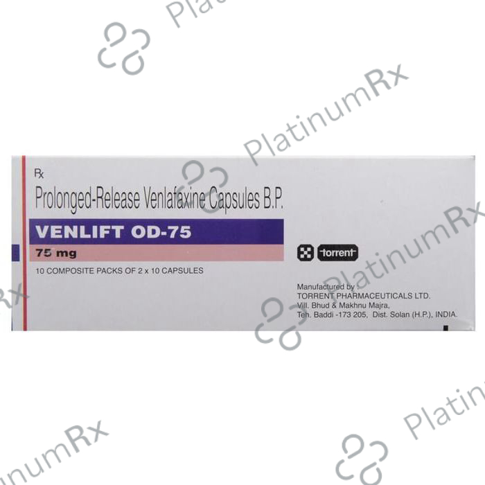 Venlift OD 75mg Capsule PR 10s
