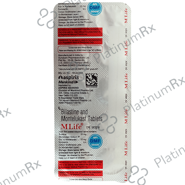 Mlife 20/10mg Tablet 10s