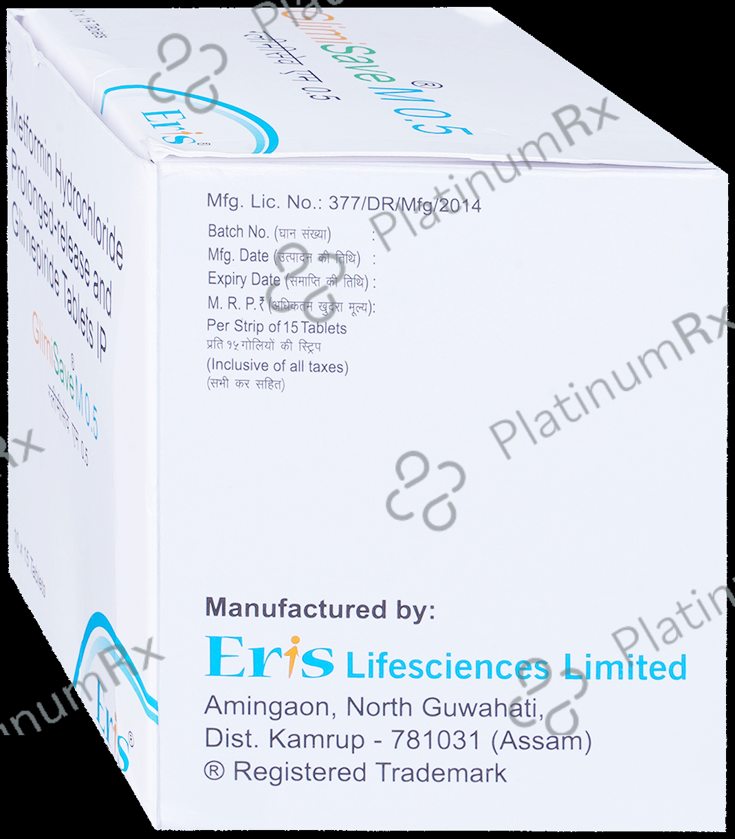 Glimisave M 0.5/500mg Tablet PR 15s