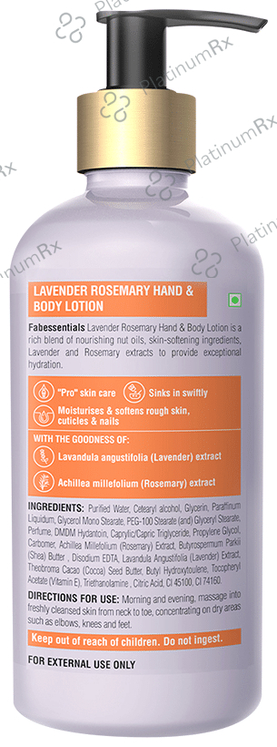Fabessentials Lavender & Rosemary Hand & Body Lotion