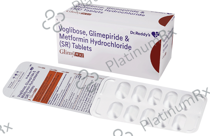 Glimy M V 2/500/0.2mg Tablet SR 10s