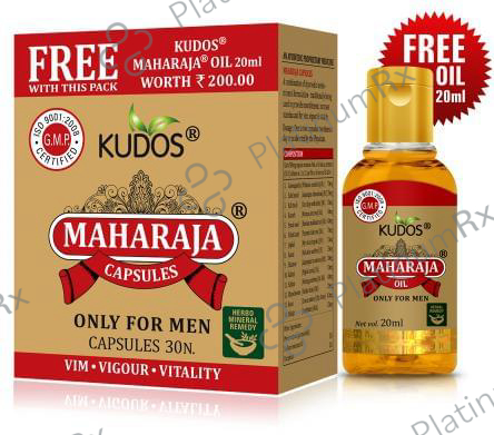 Kudos Maharaja Capsules (30) with Free Maharaja Oil (20ml)