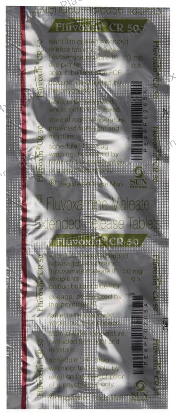 Fluvoxin CR 50mg Tablet ER 10s