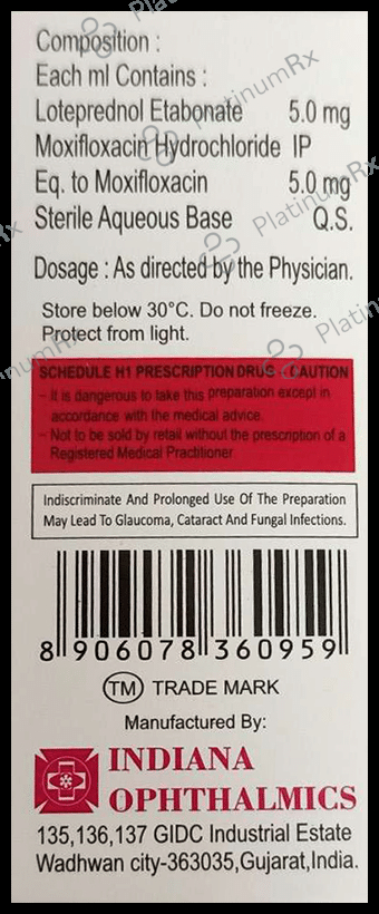 Moxicon LP Eye Drop 5 Ophthalmic Suspension