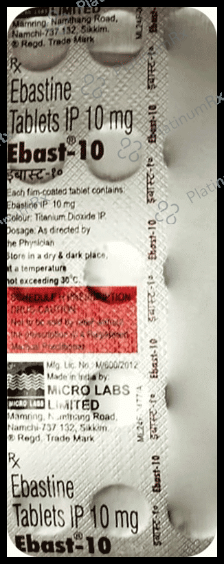 Ebast 10mg Tablet 15s