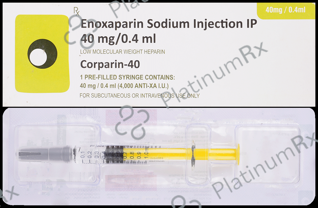 Corparin 40mg Prefilled Syringe