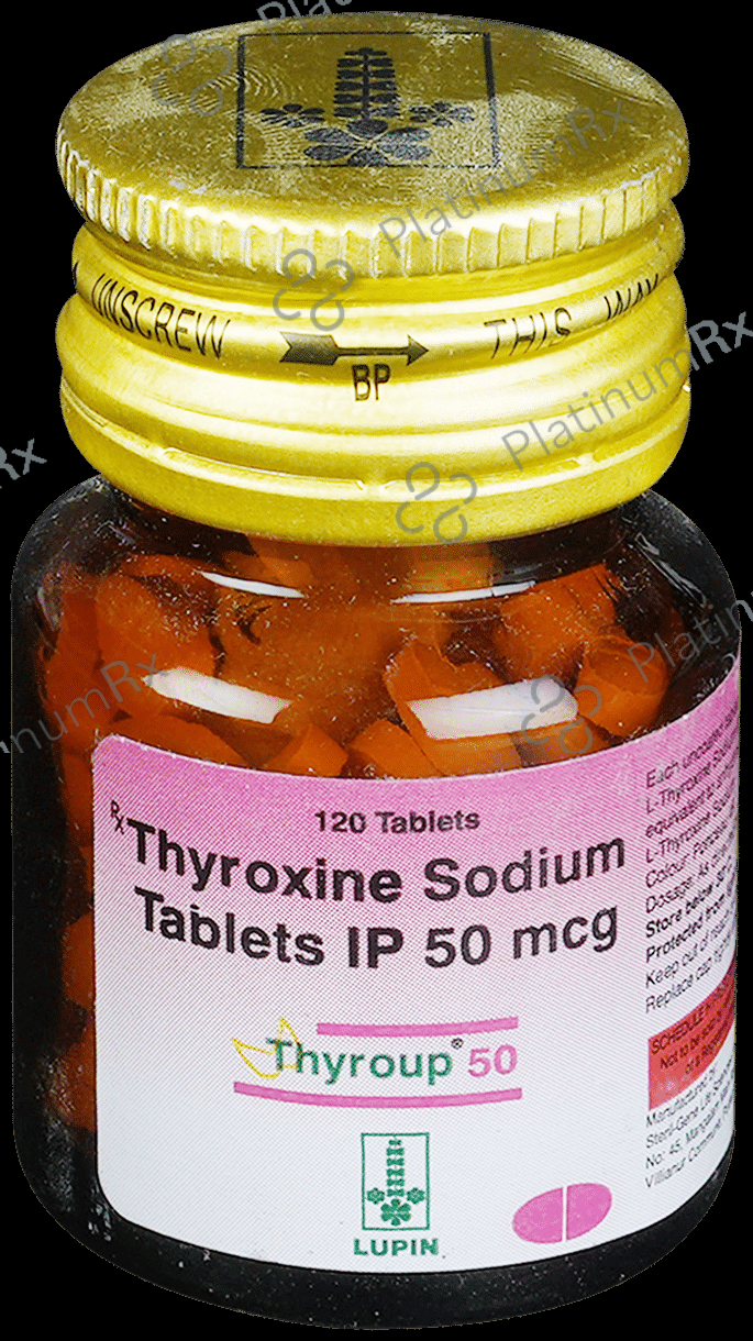 Thyroup 50mcg Tablet 120s