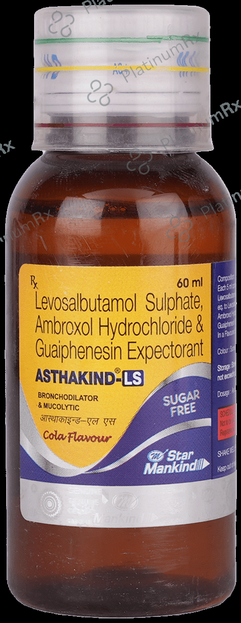 Asthakind LS Cola 15/50/1mg Expectorant 60ml