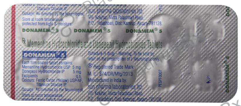 Donamem 5/5mg Tablet 10s