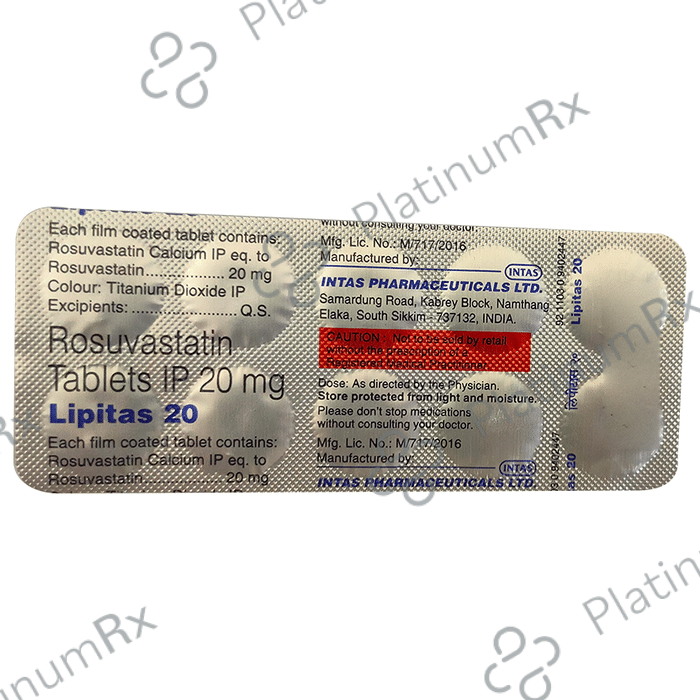 Lipitas 20 Tablet 10 Tablet