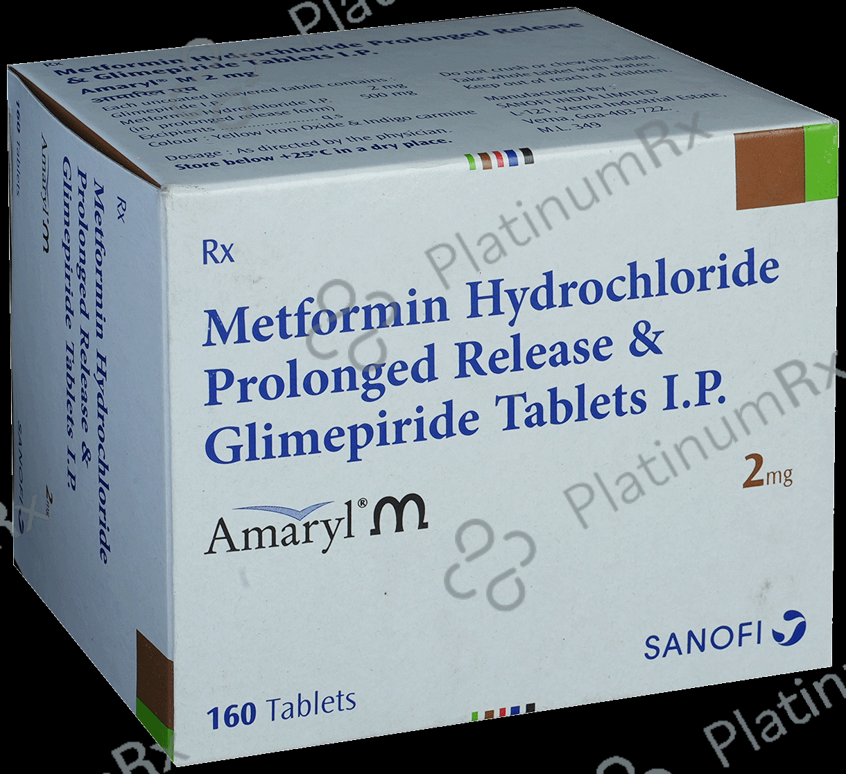 Amaryl M 2/500mg Tablet PR 20s