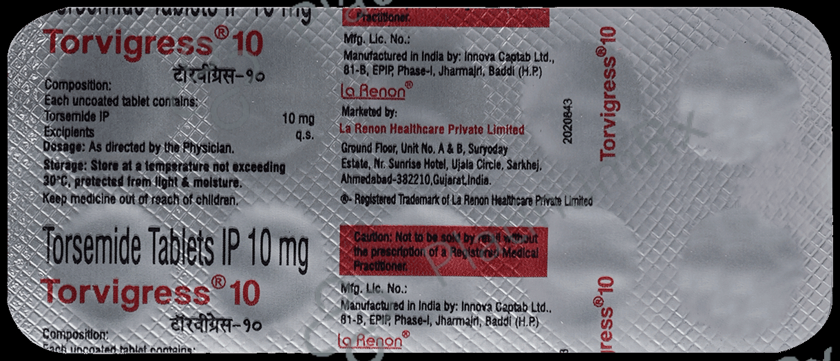 Torvigress 10mg Tablet 10s