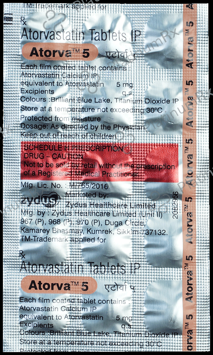 Atorva 5mg Tablet 15s