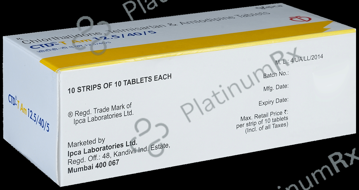 CTD T AM 12.5/40/5mg Tablet 10s