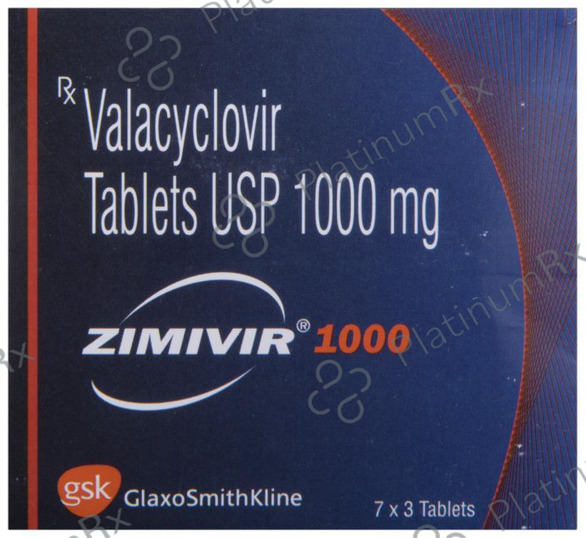 Zimivir 1000mg Tablet 3s