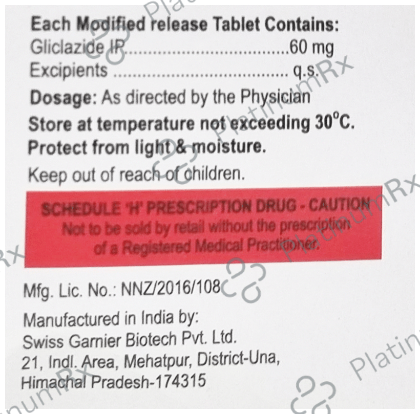 Glychek OD 60mg Tablet MR