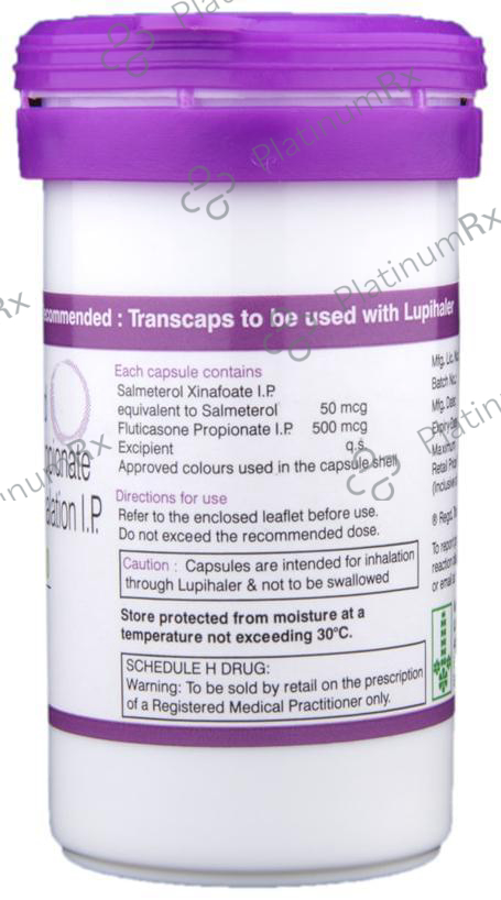 Esiflo 500/50mcg Transcaps 30s
