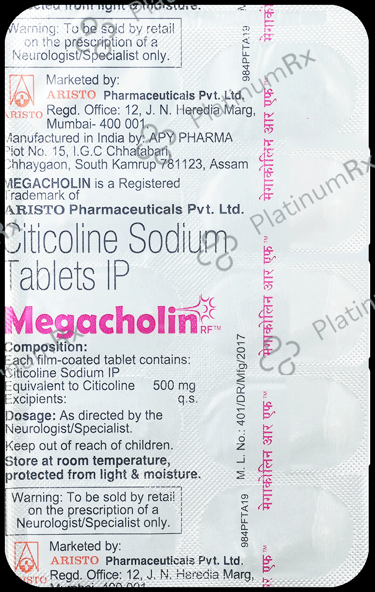 Megacholin RF 500mg Tablet 10s