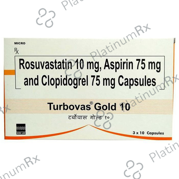 Turbovas Gold 10/75/75mg Capsule 10s