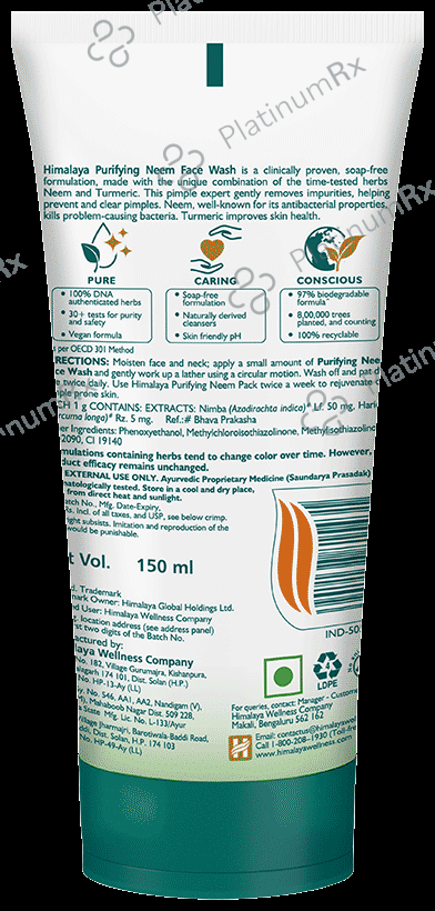 Himalaya Herbals Purifying Neem Face Wash 150ml