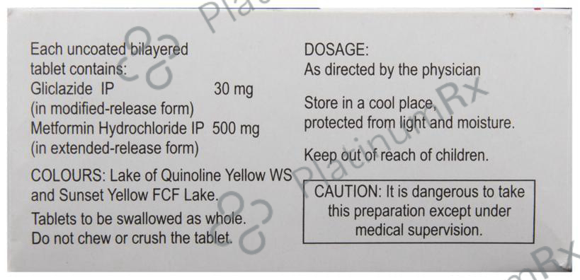 Reclimet OD 30/500mg Tablet ER 15s