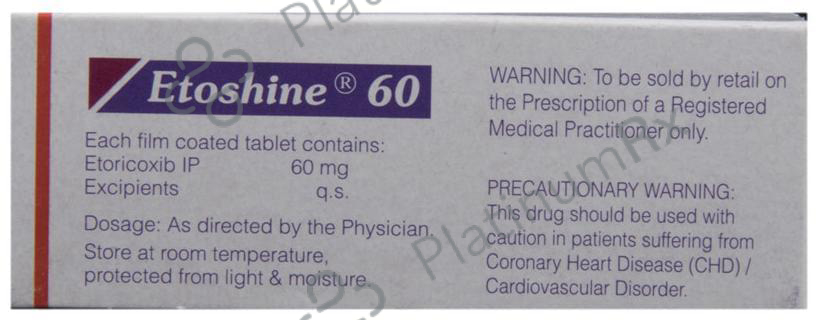 Etoshine 60mg Tablet 10s