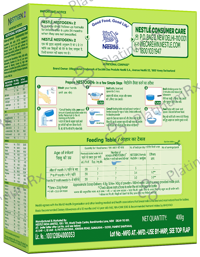 Nestle Nestogen 2 Follow-Up Formula-Powder (After 6 Months)