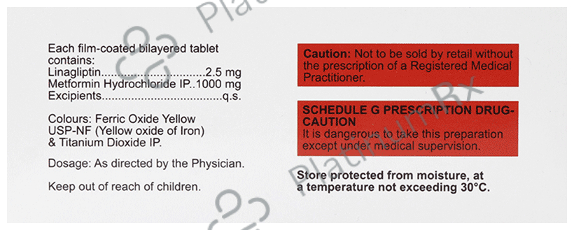 Linapil M 2.5/1000mg Tablet 10s