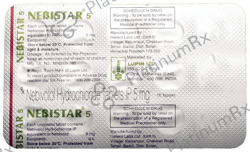 Nebistar 5mg Tablet 15s