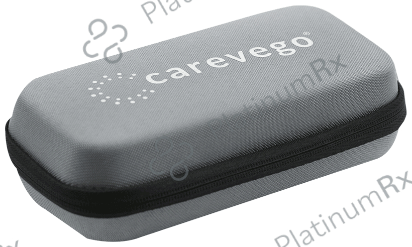 CareVego Insulin Pen Travel Safe Cooler Ice Bag Hard Eva Case with 3 Reusable Ice Pack Grey 6 units