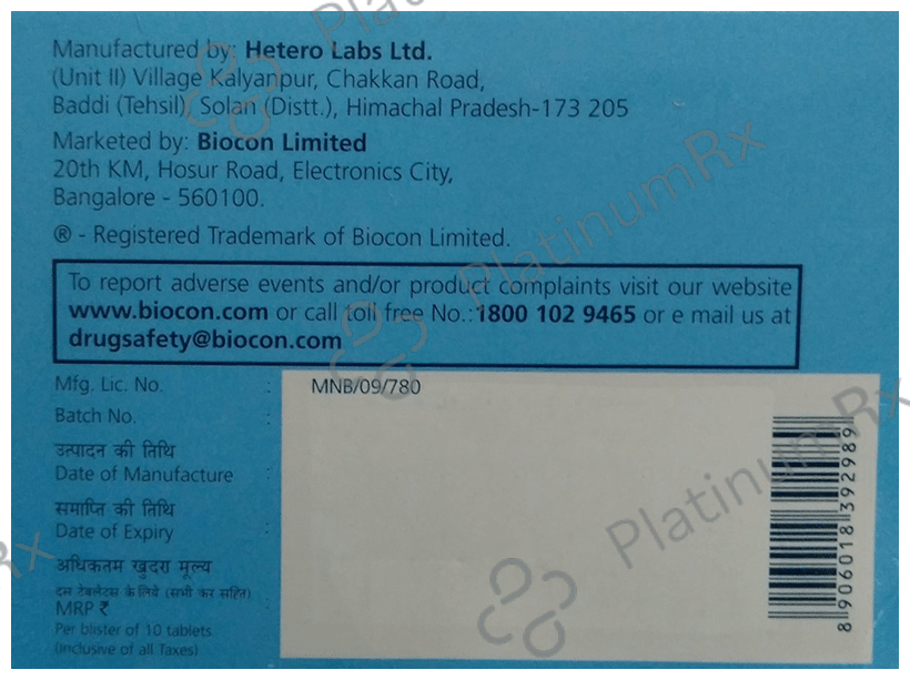 Blisto Trio 2/500/0.2mg Tablet PR 10s
