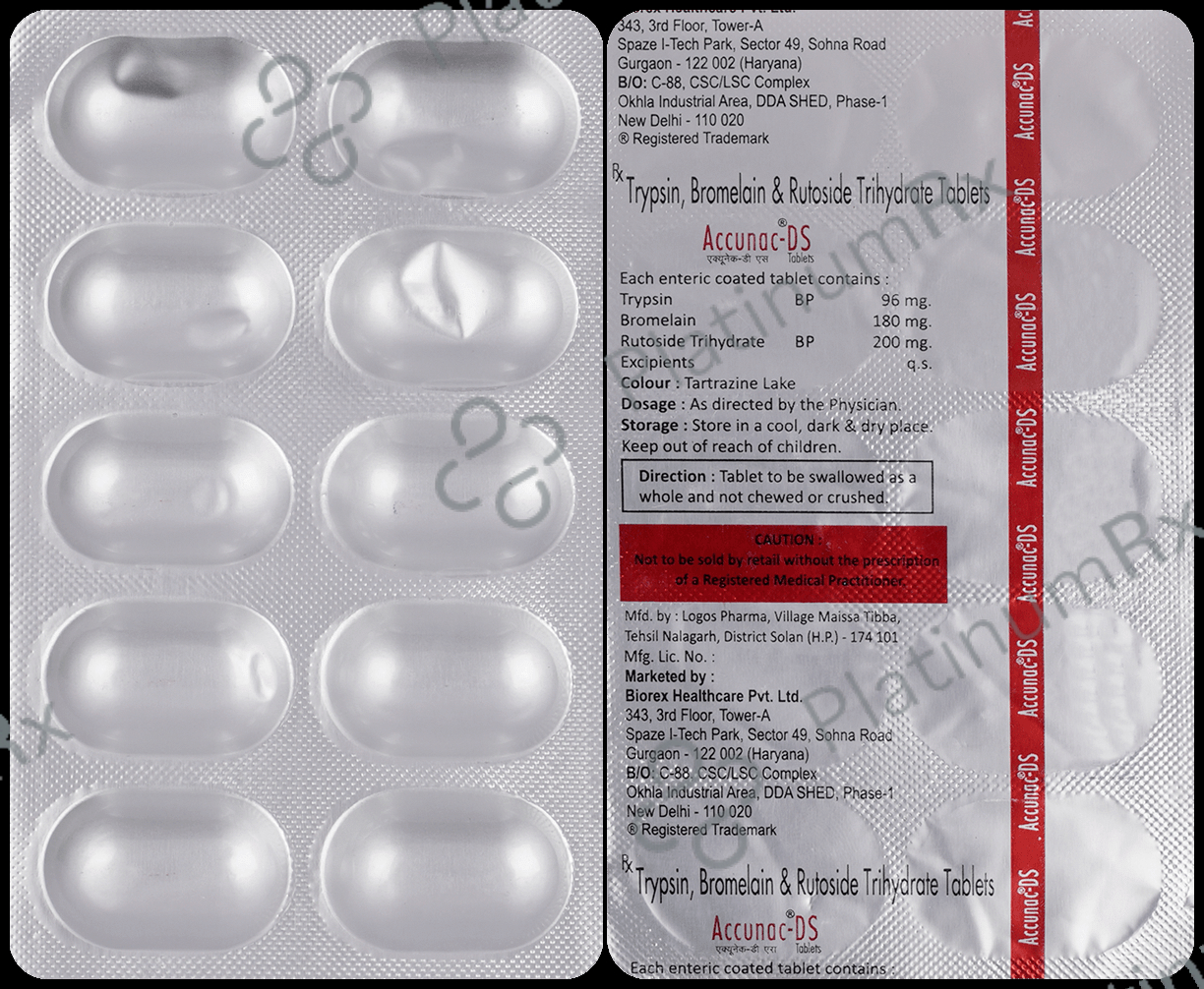 Accunac DS 180mg/96mg/200mg Tablet