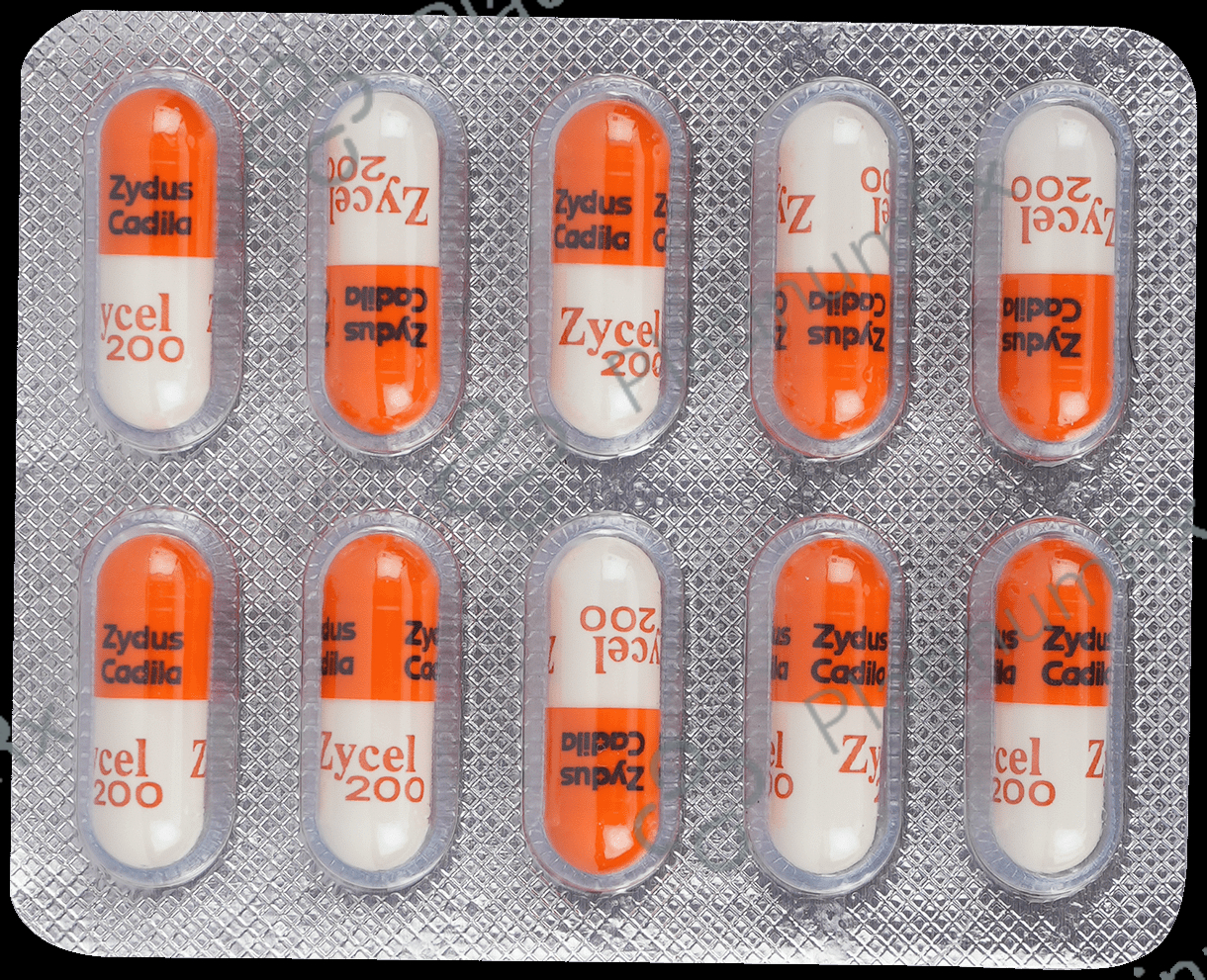Zycel 200mg Capsule 10s