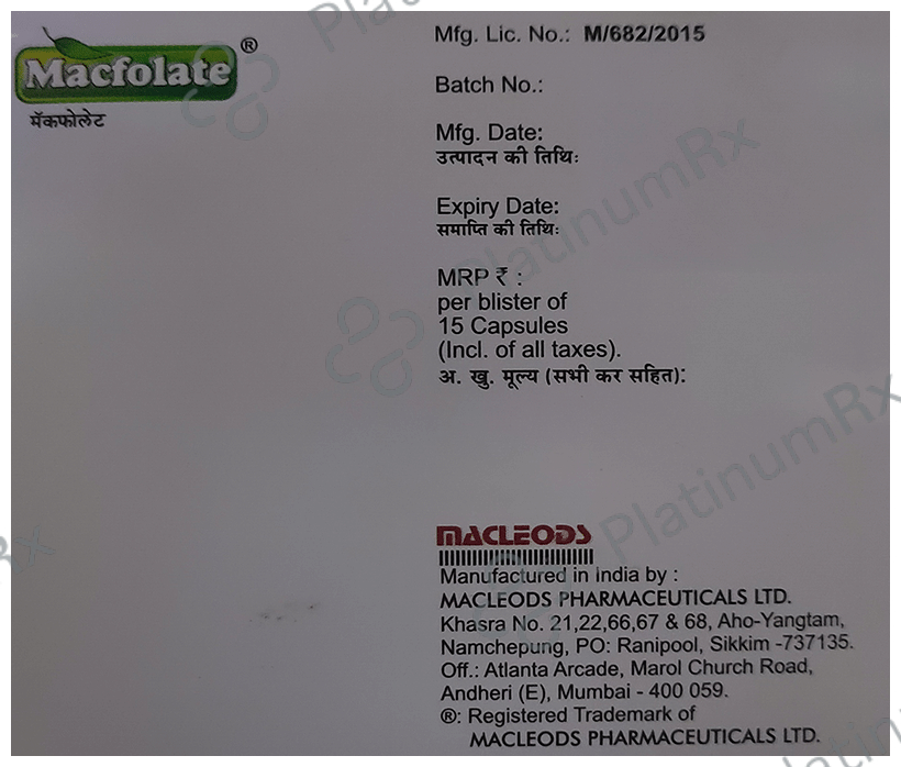 Macfolate Soft Gelatin Capsule 15s