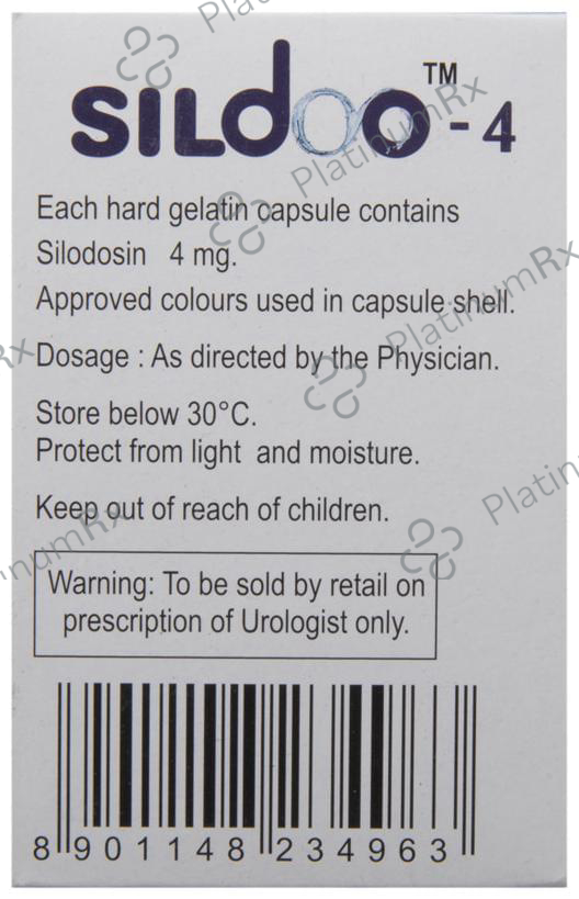 Sildoo 4mg Capsule 10s