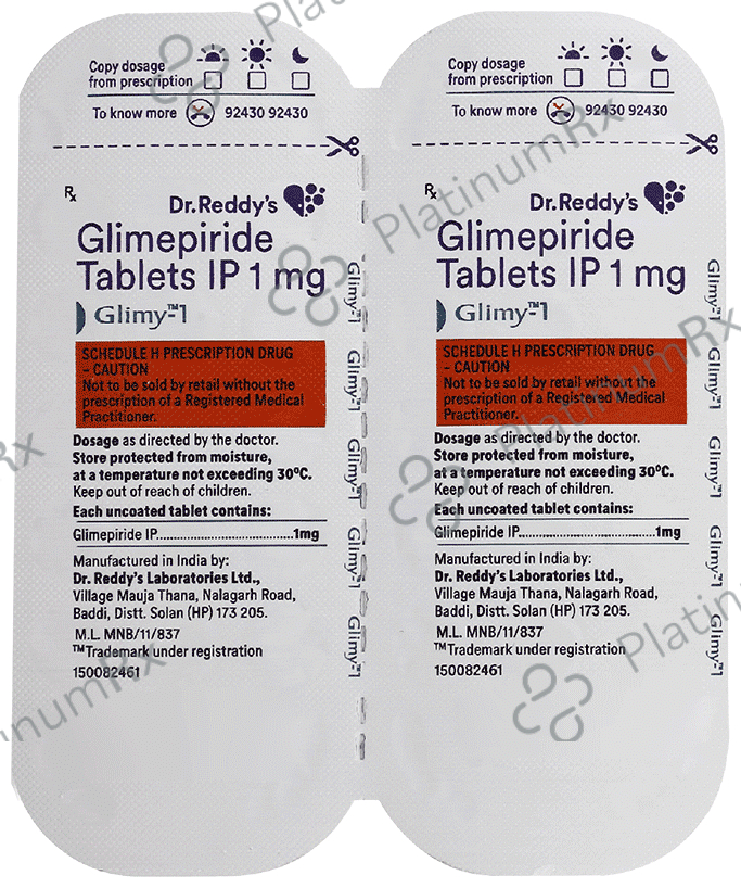 Glimy 1 Tablet 14 Tablet